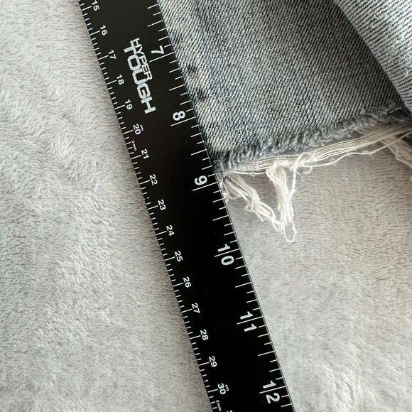 Request Jeans Shorts Mens 36 Blue Cutoff Frayed Distressed 5 Pocket Y2K - Picture 10 of 10